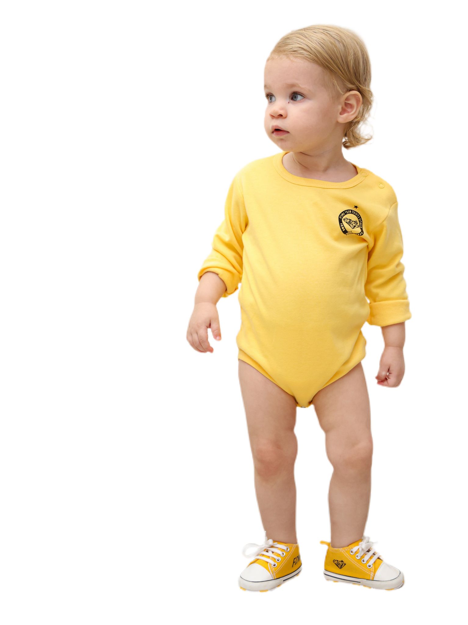 נעלי בד צהובות לתינוקות  
