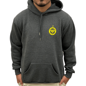 קפוצ'ון אפור עם כובע